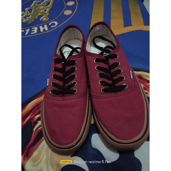 VANS AUTHENTIC MAROON SECOND ORIGINAL