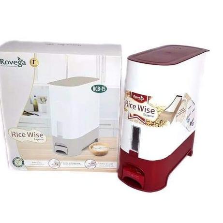 ➣ Dispenser Container Tempat Beras Tempat Simpan Penyimpanan Beras Rovega Rice Box MURAH ROVEGA RCB 