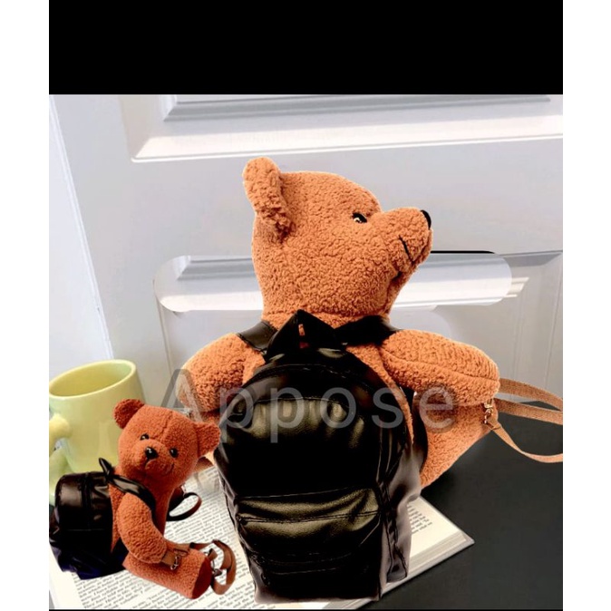 tas gendong beruang 3D sherfa