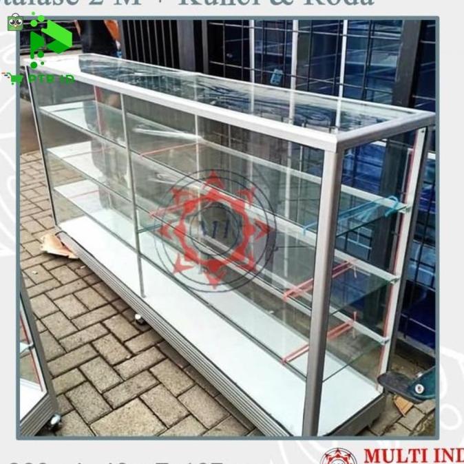 

PTR Etalase Kaca - Etalase Toko - Etalase Jualan 200 cm / 2 meter