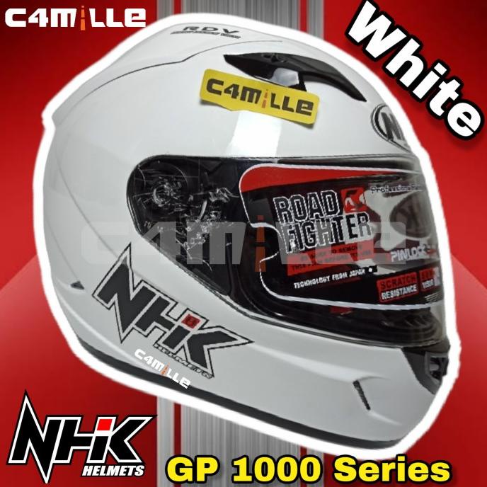 Helm NHK GP1000 white double visor