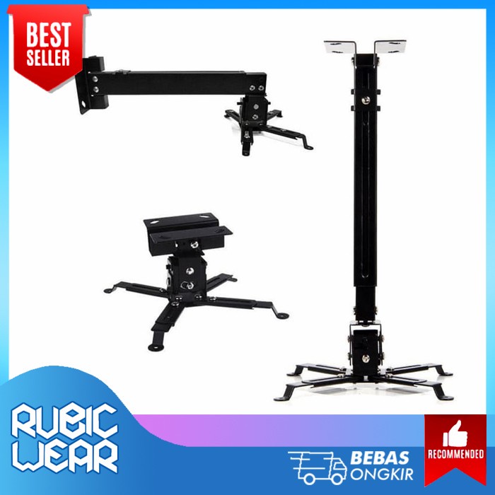 

[[JNT COD]] Braket Bracket Hanger Proyektor Projector Universal 40x60cm - Black