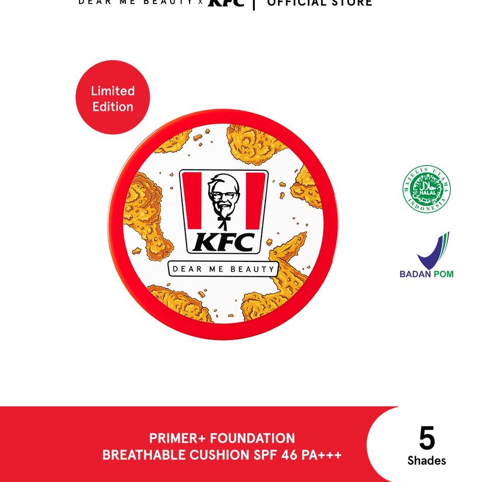 ✵ Dear Me Beauty X KFC Primer + Foundation Breathable Cushion SPF46 PA+++ ➩