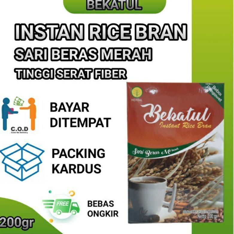 

【murah】 Bekatul Beras Merah instant rice bran 100% alami