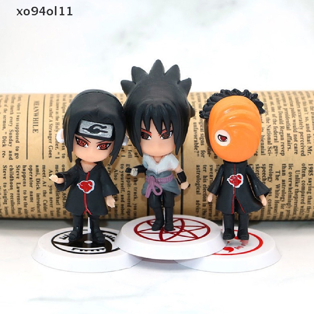 Xo 6Pcs Boneka Naruto Kawaii Action Figure Anime Figure Anime PVC Model Mainan OL