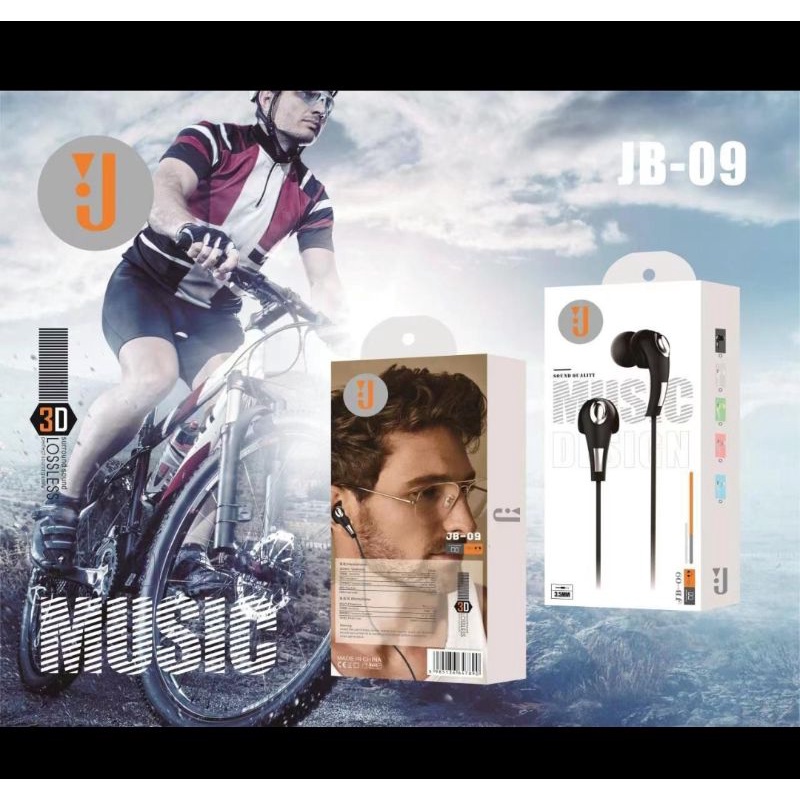 HANDFREE HANDSET HF JBL J JB-09 STEREO EARPHONE