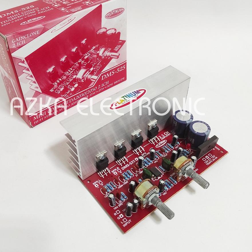♗ Kit Power Amplifier Speaker Aktif 2.1 Channel TDA2030 DMS 525 ✰