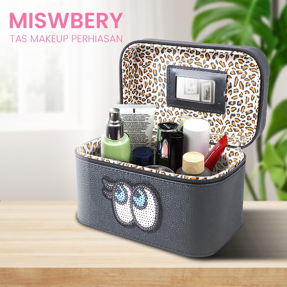Miswbery Tas Makeup Perhiasan Besar Wanita Organizer - CC-004