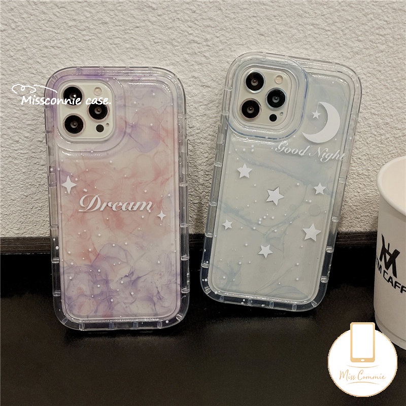 Pasangan Case Bening Untuk Samsung A04s A04 A13 A03s A03 A34 A14 A31 A54 A22 A53 A30 A10s A21s A23 A02s A20 A50s A30s A04E A12 A50 A52 A32 A52s A11 Langit Berbintang Bulan Airbag Cover