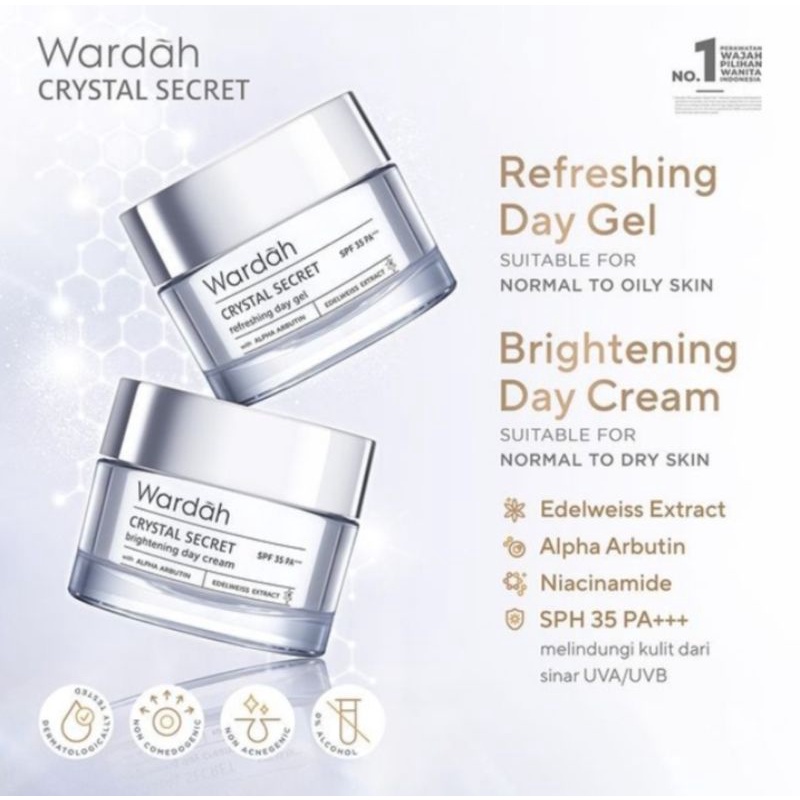 Day Cream Wardah crystal secret
