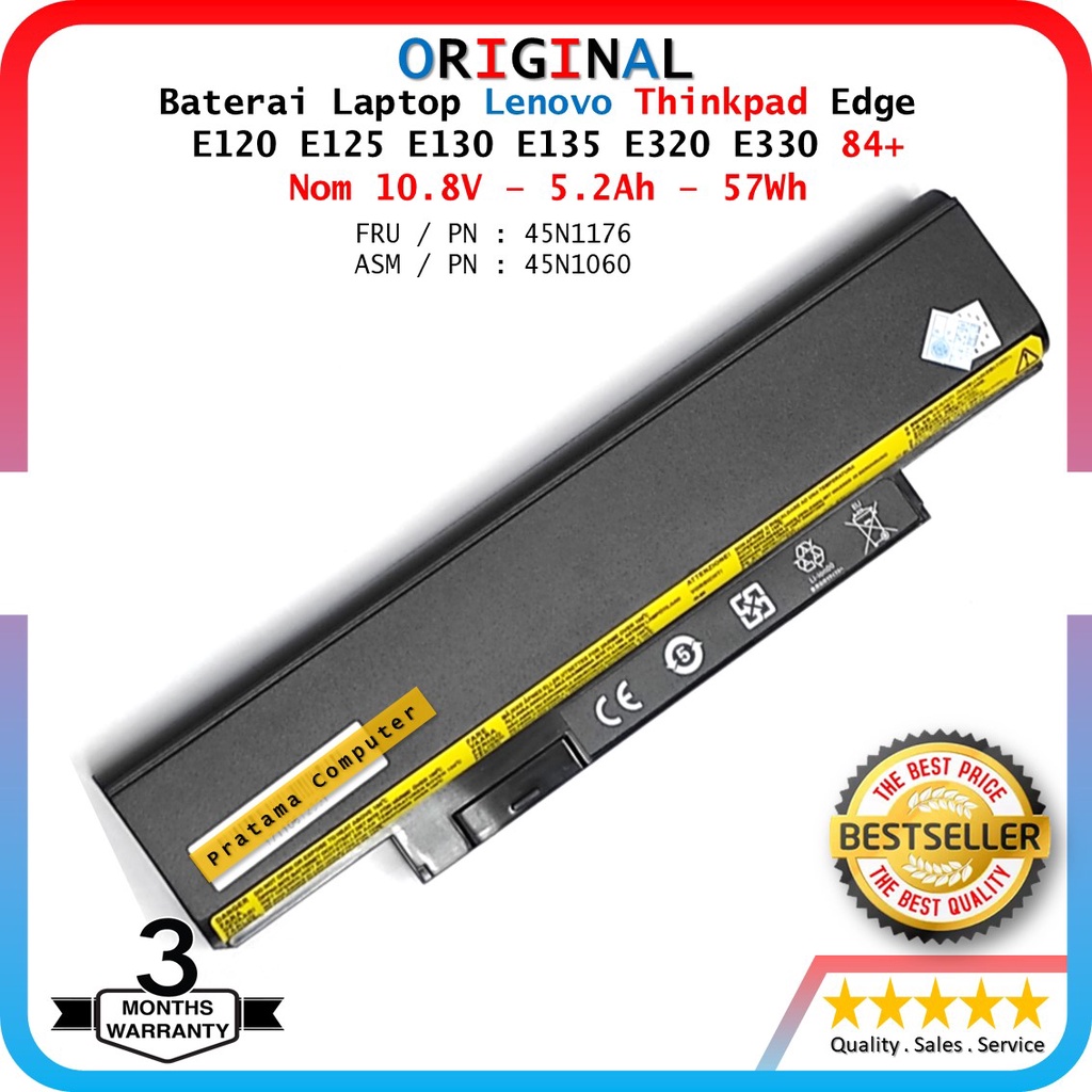 Baterai Laptop LENOVO Thinkpad Edge E120 E125 E130 E135 E320 E330 Original