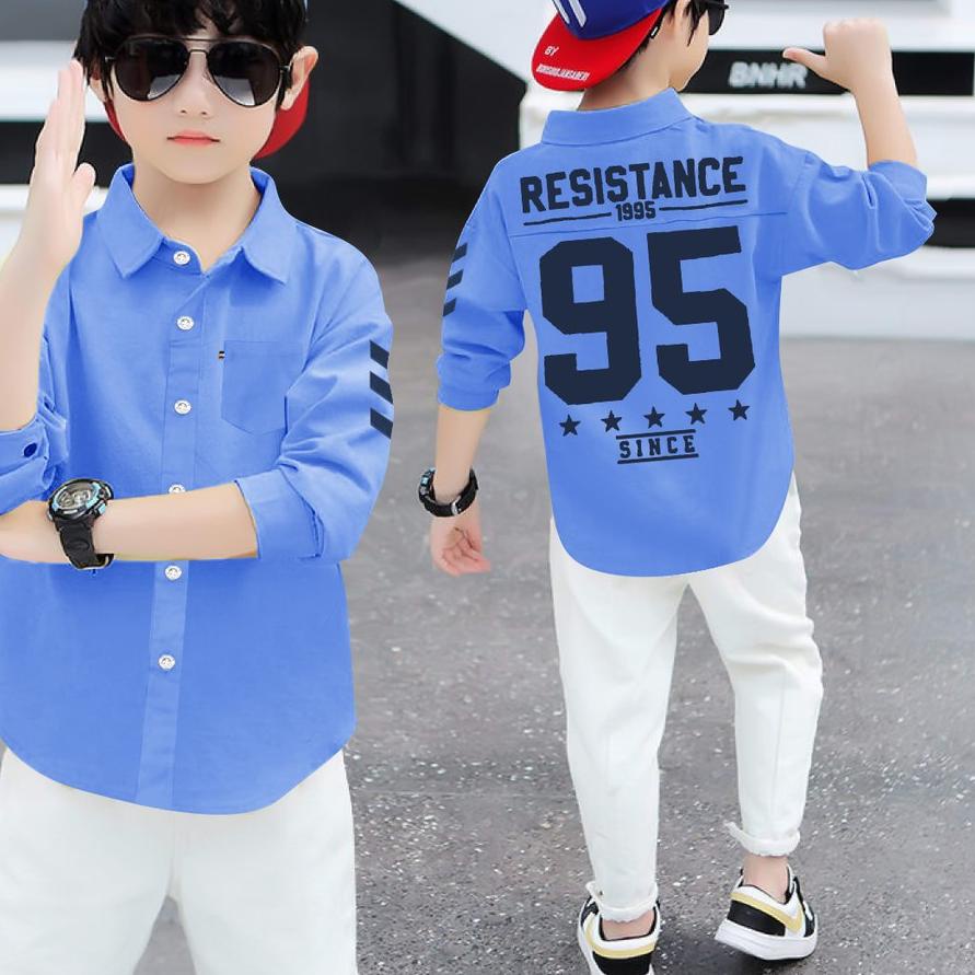 ♖ /hem kids R95 kemeja anak laki laki/baju distro anak cowok keren 2022 bahan katun stretch(bisa mel