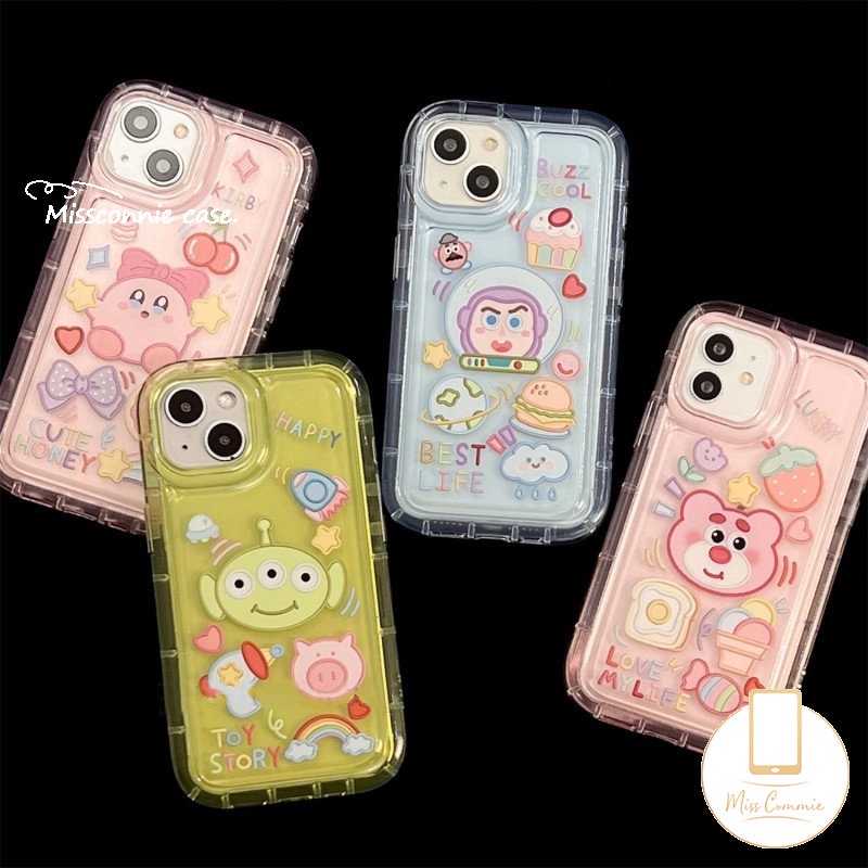 Stiker Kartun Casing Redmi Note10 11 11s 9 10s 8 Redmi 12C 10C 9 10 10A 9T A1 9C NFC 9A Note10 Note11 POCO F4Cute Toy Story Alien Buzz Lightyear Airbag Shockproof Soft Case