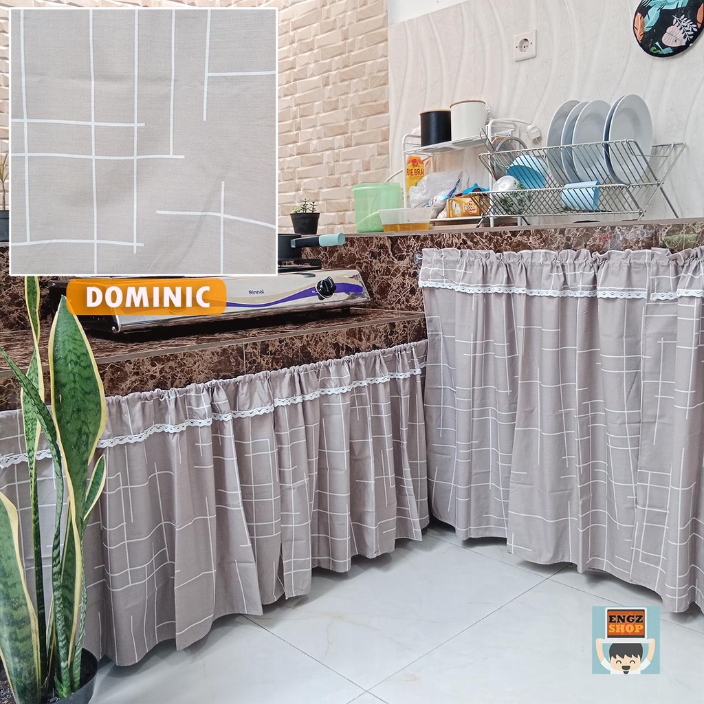 Set Dekorasi Dapur Katun Dominic