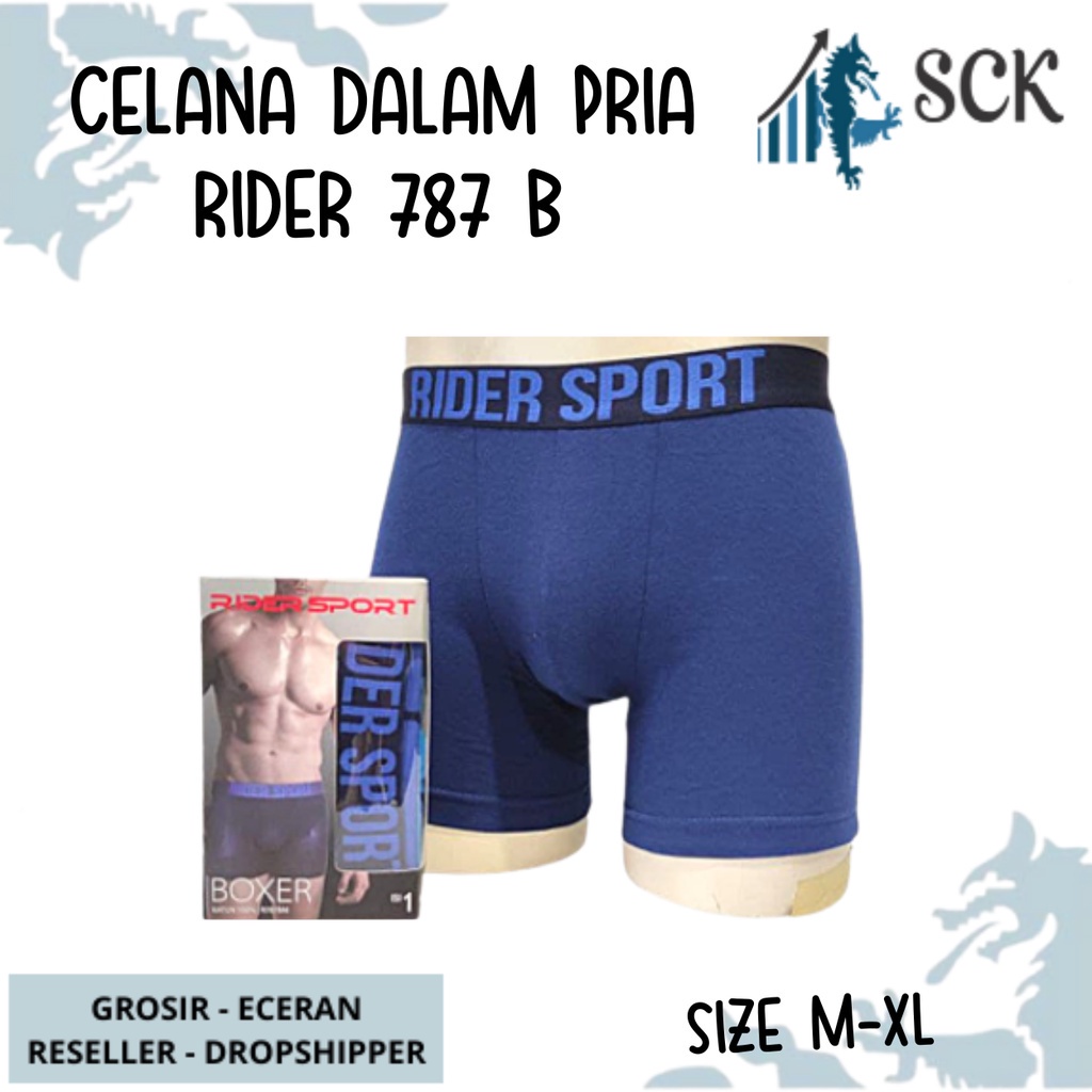 CD Pria RIDER 787 / CD Boxer Laki Pakaian Dalam Pria Jumbo - sckmenwear GROSIR