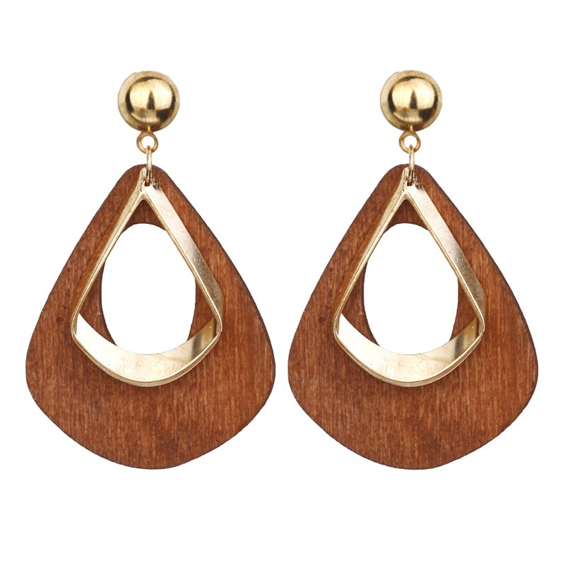 Anting Rumbai | Anting Bentuk Geometris | Anting Bahan Stainless Steel | Aksesoris Wanita