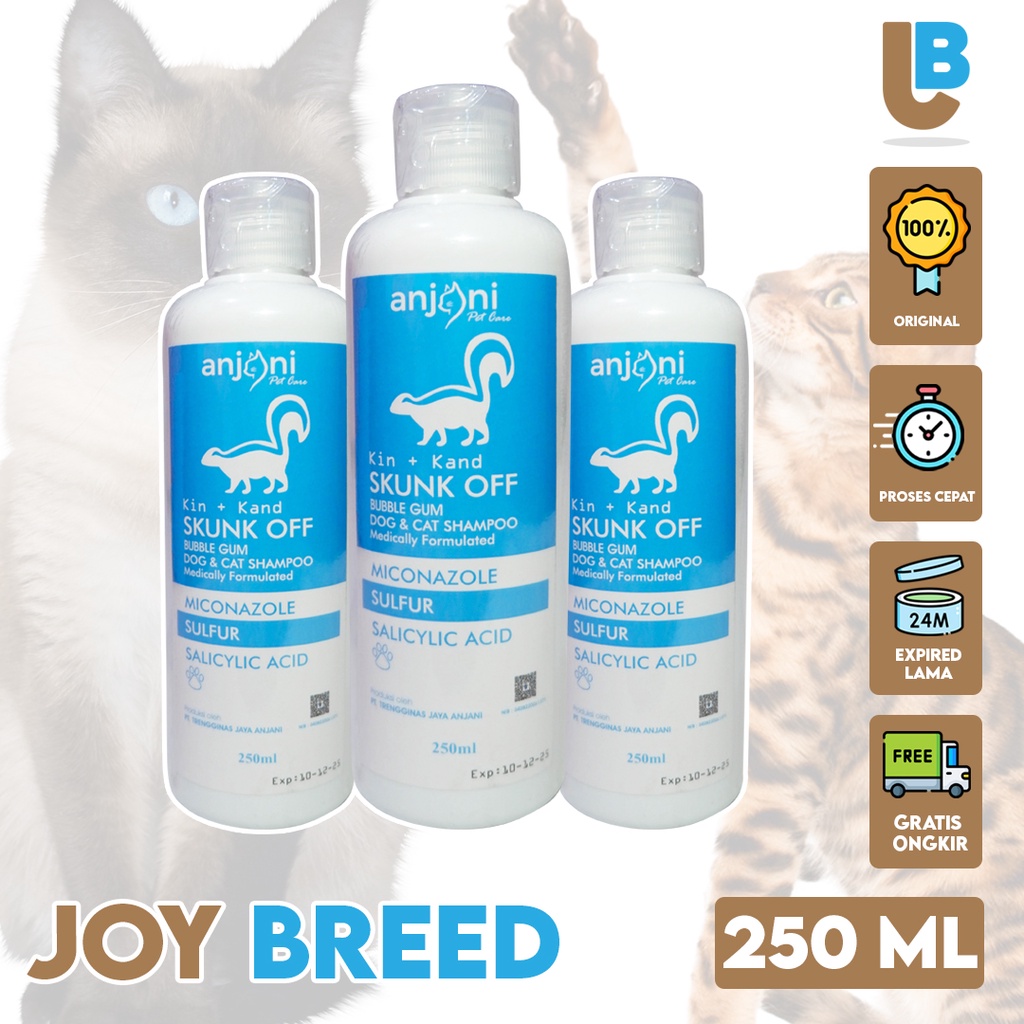 SHAMPOO KUCING ANTI KUTU DAN JAMUR MICONAZOLE 250ML KIN+KAND SHAMPO MICONAZOLE