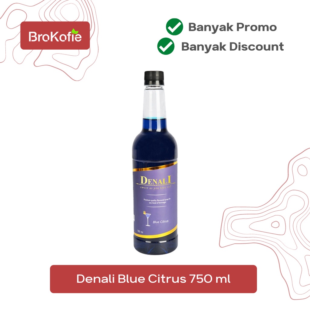 

Denali Syrup 750ml Blue Citrus