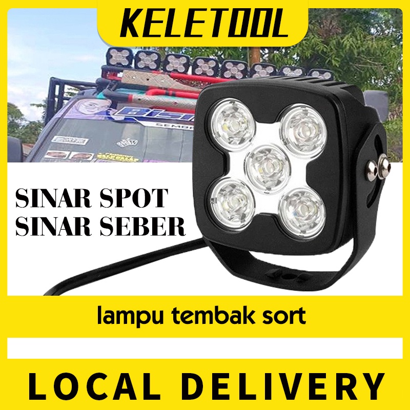 Lampu Tembak Sorot Truk Off Road 5 '' Lampu Kerja LED Lampu Sorot Lampu Kabut Mengemudi Offroad untu