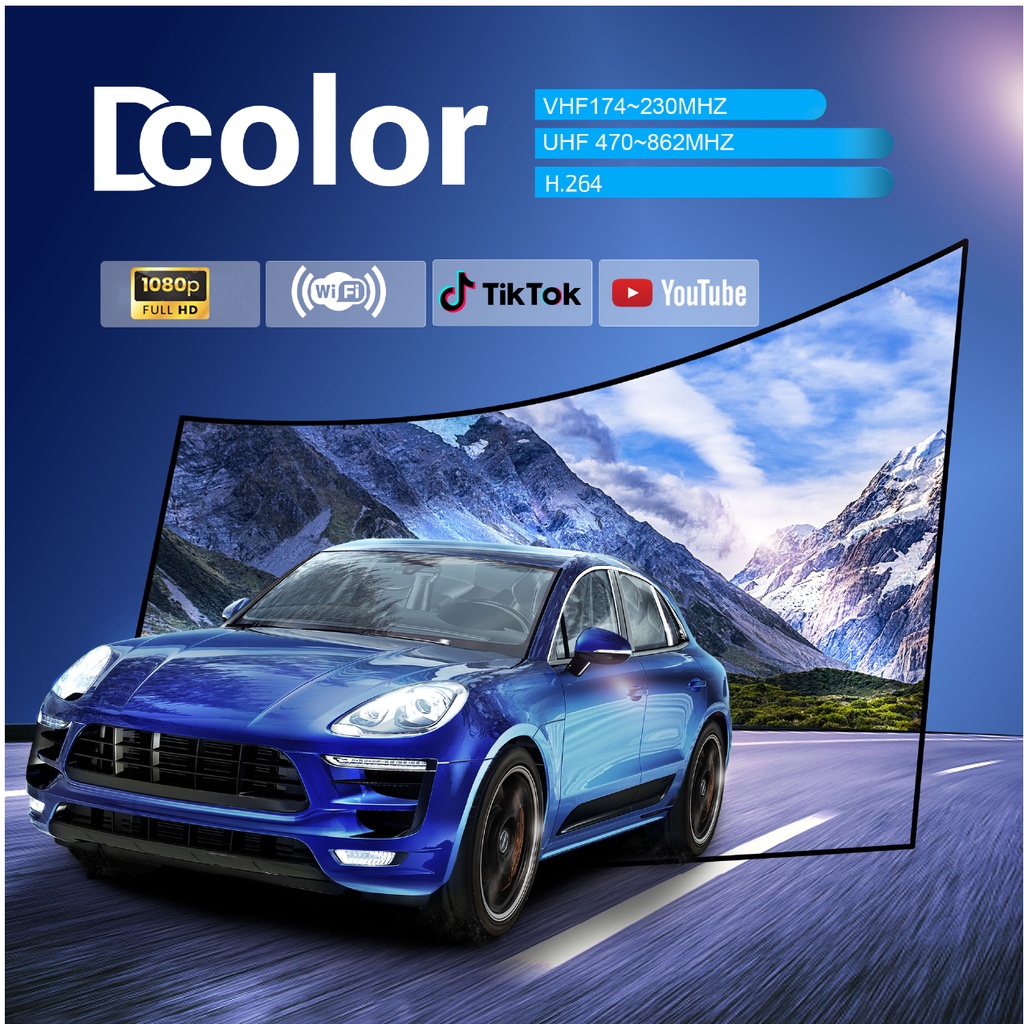 DColor Set Top Box TV Digital DVB T2 Super HD Receiver TV Antena Penerima Siaran Digital STB-DC001 - ACS