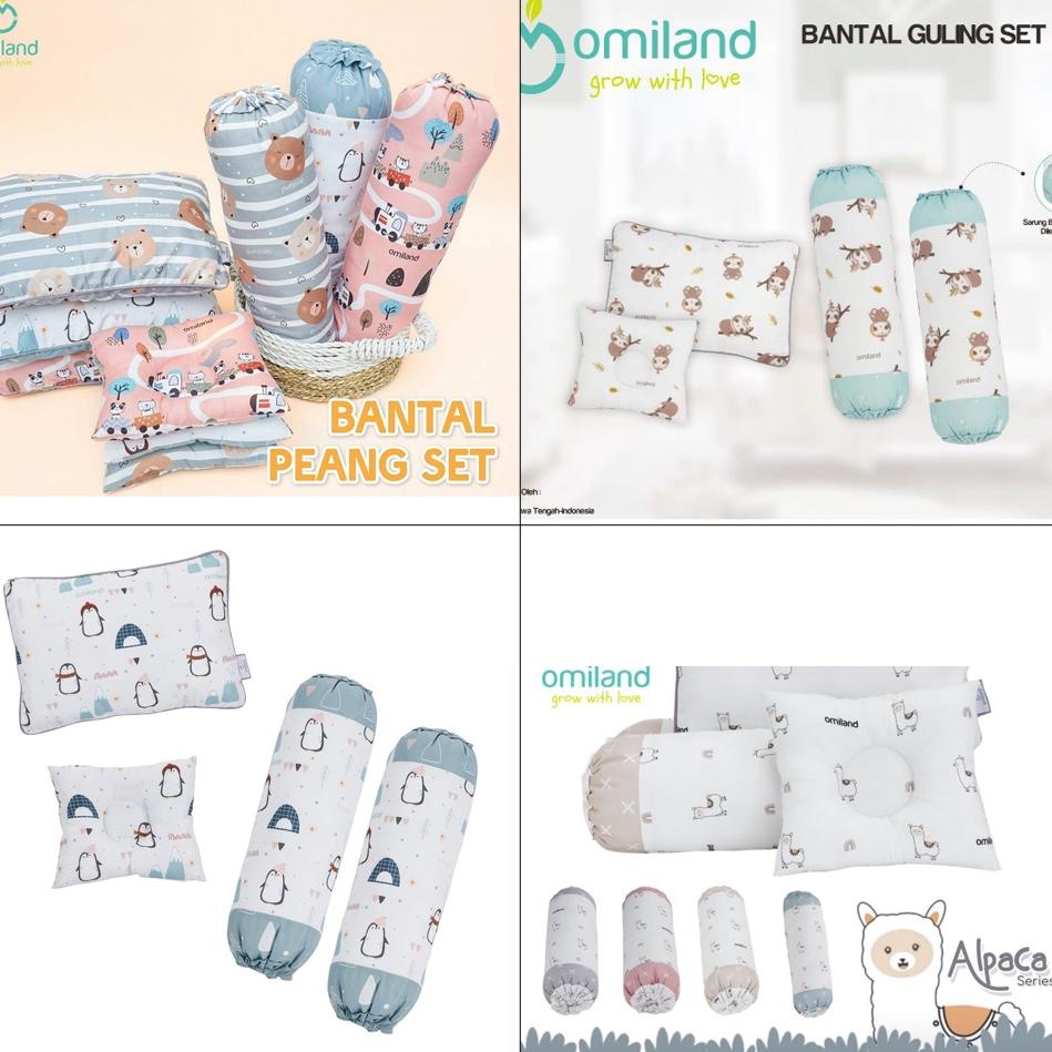 CHEKOUT Bantal Bayi Omiland/ Bantal Omiland / Bantal Peyang Omiland / Omiland Bantal Guling Set Bayi