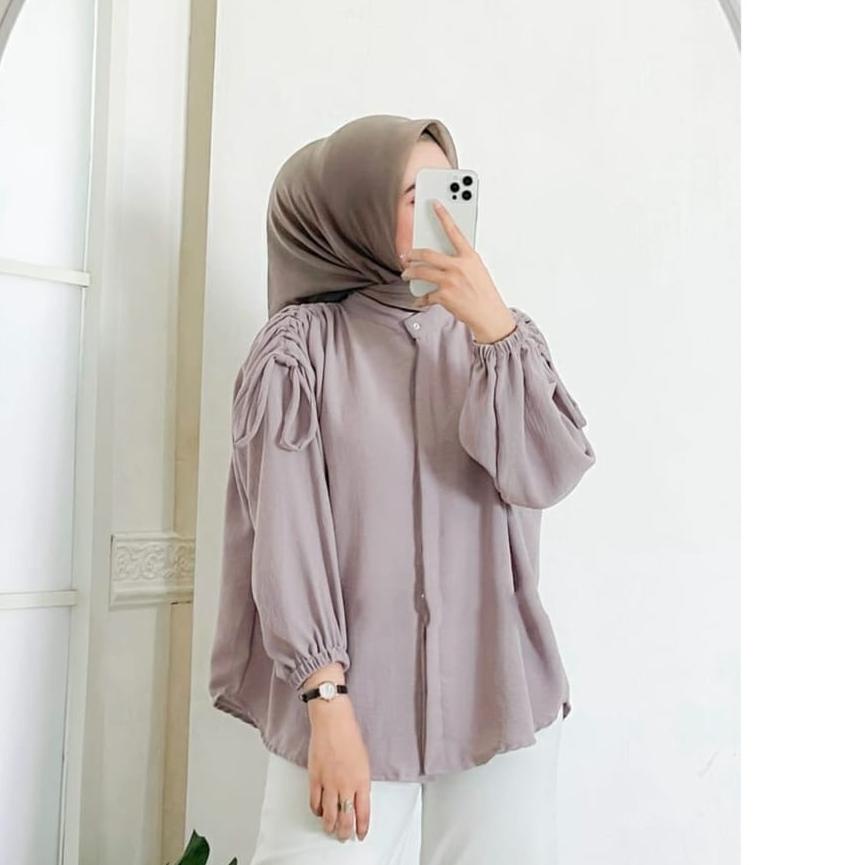 ✲ GAVI LENGAN SERUT / HEKSA BLOUSE / VARINKA YEMI KEMEJA BLOUSE ➩