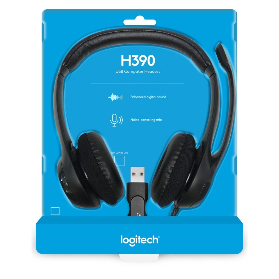 Logitech H390 Headset Stereo USB Mikrofon Noise-Cancelling