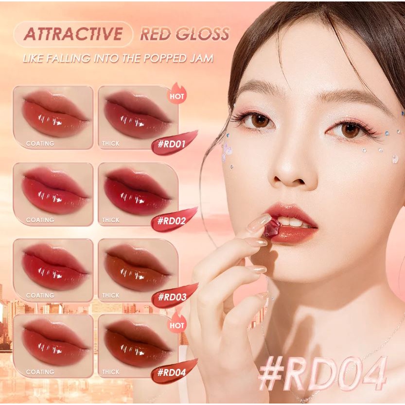 (READY &amp; ORI) Focallure Serum Glow Lipgloss Lip Gloss Amber Gold FA 279 FA279