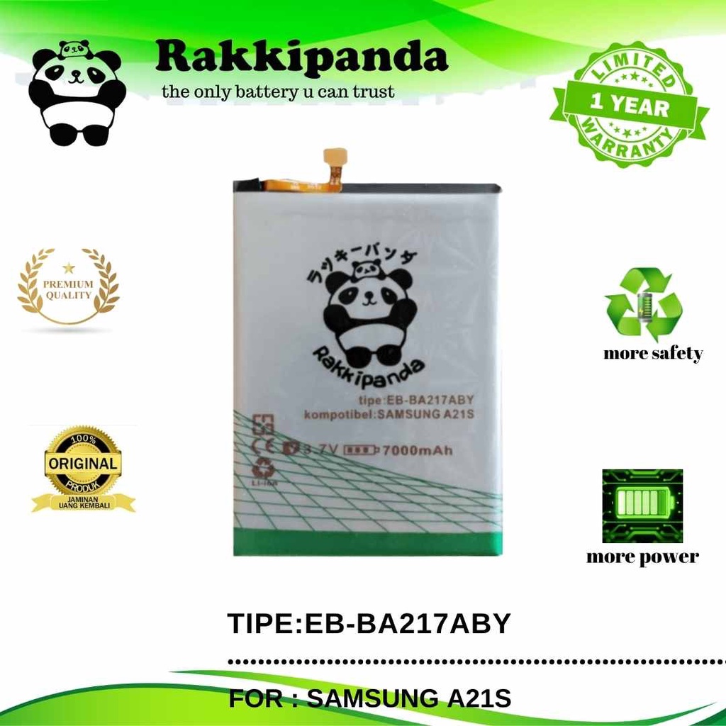 R/K- RakkiPanda - EB-BA217ABY Samsung A21S / A02 / M02 / A12 Batre Batrai Baterai original