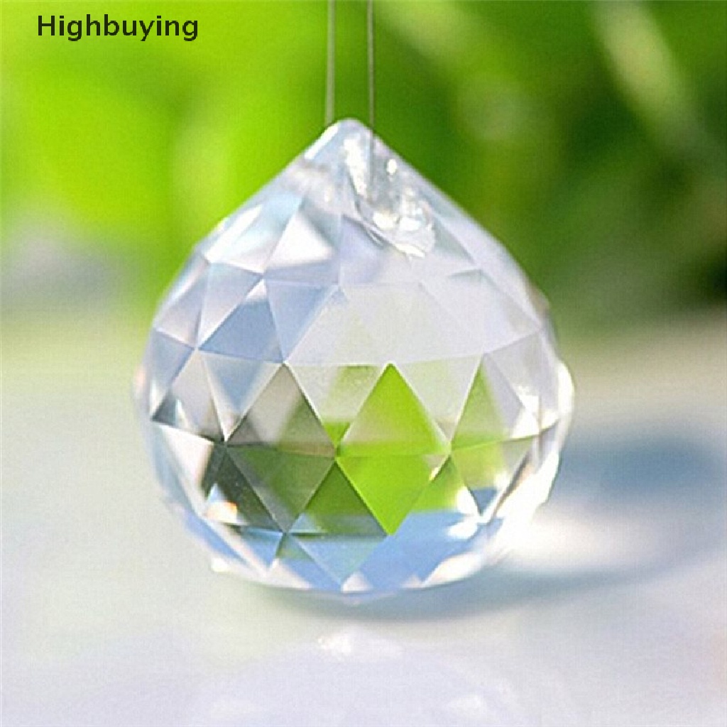 Hbid 30mm/40mm Gantung Kristal Bening Lighg Bola Prisma DIY Tirai Lampu Gantungdekorasi Glory