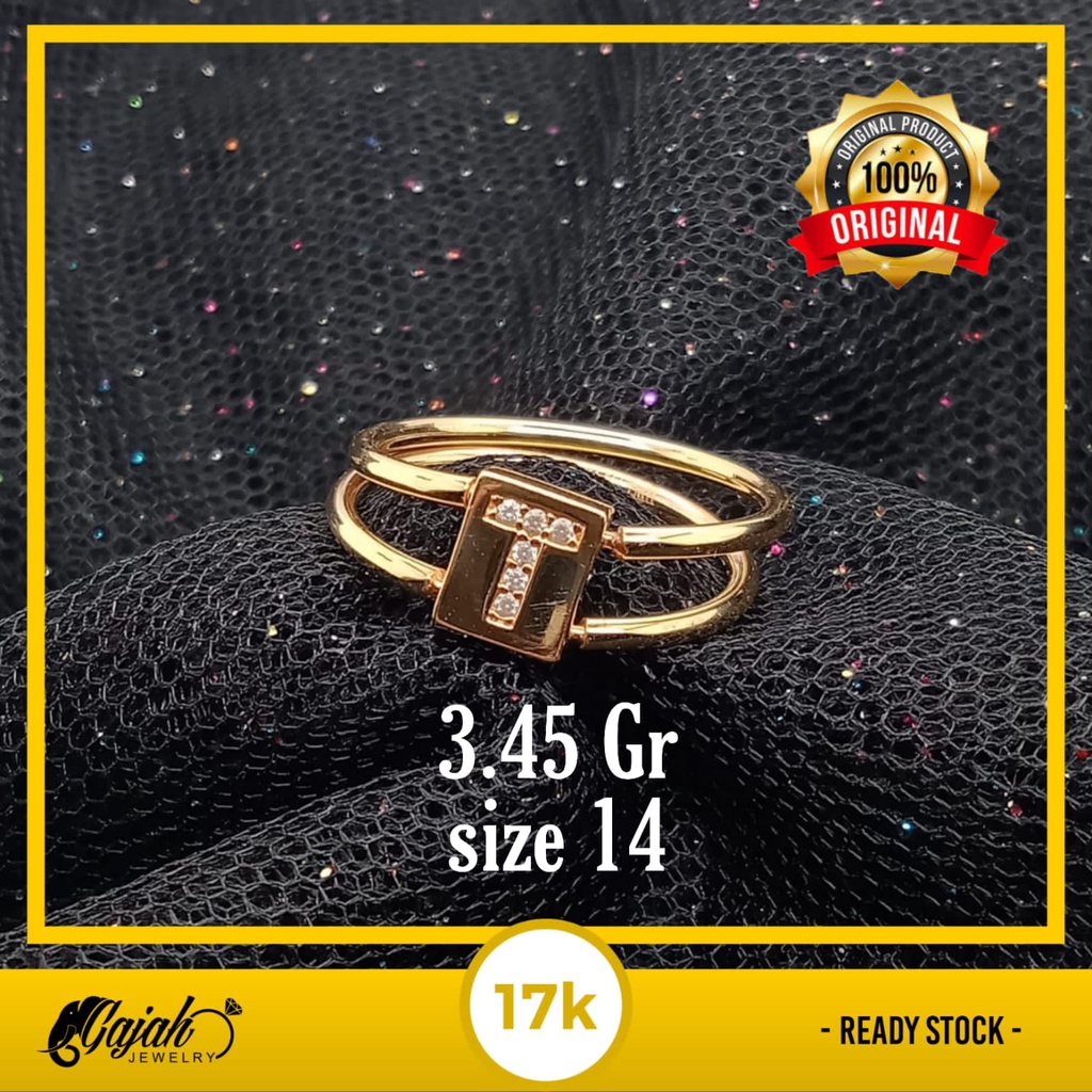 Cincin emas 17k - 3.45 gr kadar 750 - 4195