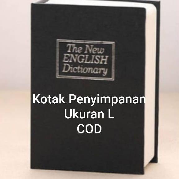 ✨COD✨ Brankas Mini Model Buku Kamus / Brankas penyimpanan uang / Brankas anting / Brankas tahan api 