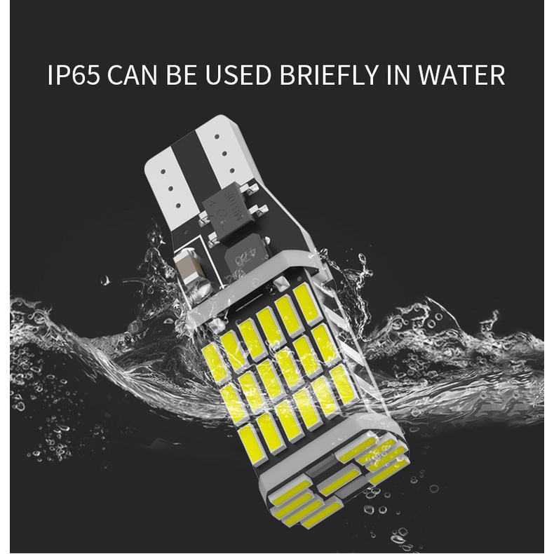 1pcs t15 w16w 921 912 t16 902daya Tinggi Bohlam LED 45manik Lampu 4014smd super Terang 1200lm Mobil Lampu Mundur