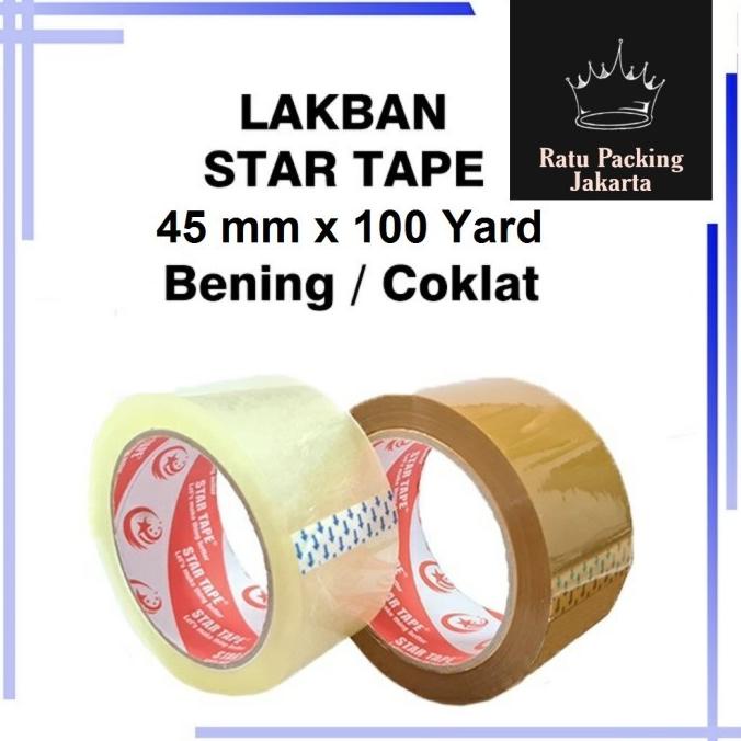 

1 DUS Lakban Bening Coklat 45x100 yard MURAH