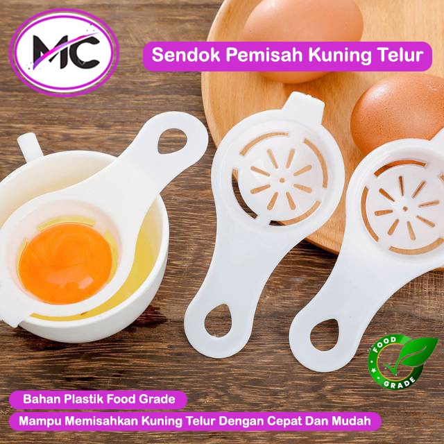 Sendok Pemisah Kuning Telur Saringan  Putih Dan Kuning Telur Egg Separator Alat Pemisah Telor