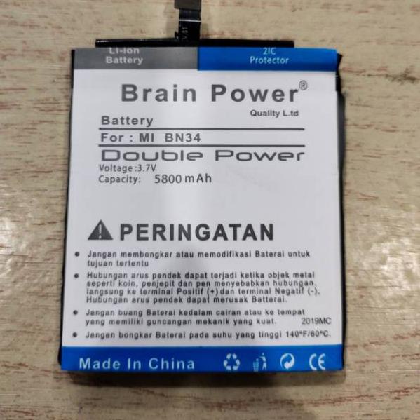 TERBARU  Batre bt xiaomi Redmi 5A BN34 Doubel Power BN34