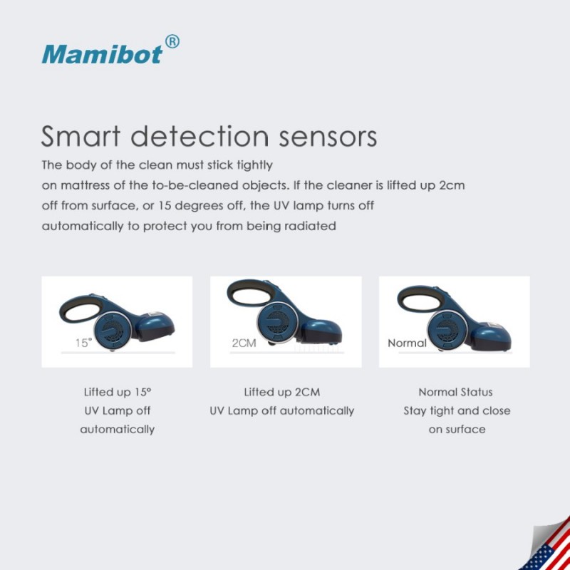 Mamibot UV Lite 200 Cordless UV Dust Mite Vacuum Cleaner - Blue