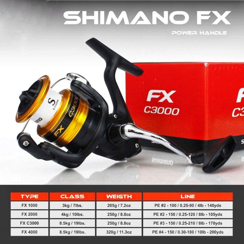 Reel Shimano FX 1000 2500 C3000