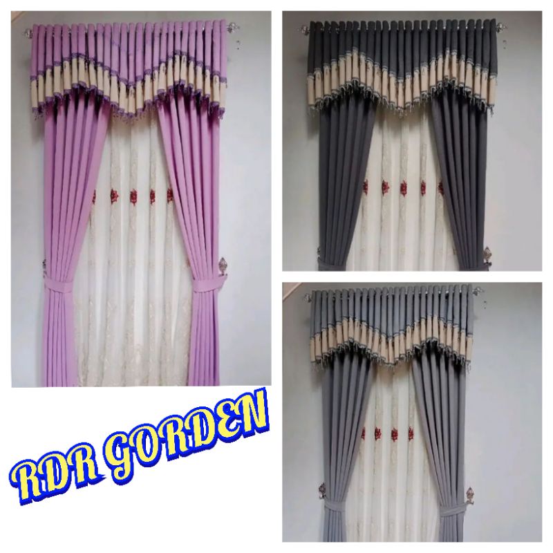 Gorden jendela poni hordeng pintu kamar poni gorden poni mewah tirai jendela aesthetic