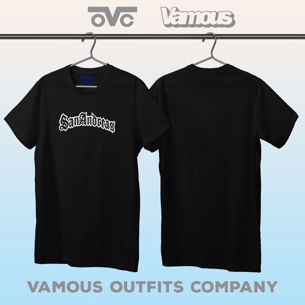 Kaos SAN ANDREAS Video Game GTA, Tshirt Premium Printing DTF