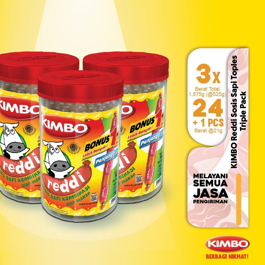 

➪ KIMBO Reddi Sosis Sapi Toples Triple Pack ☋