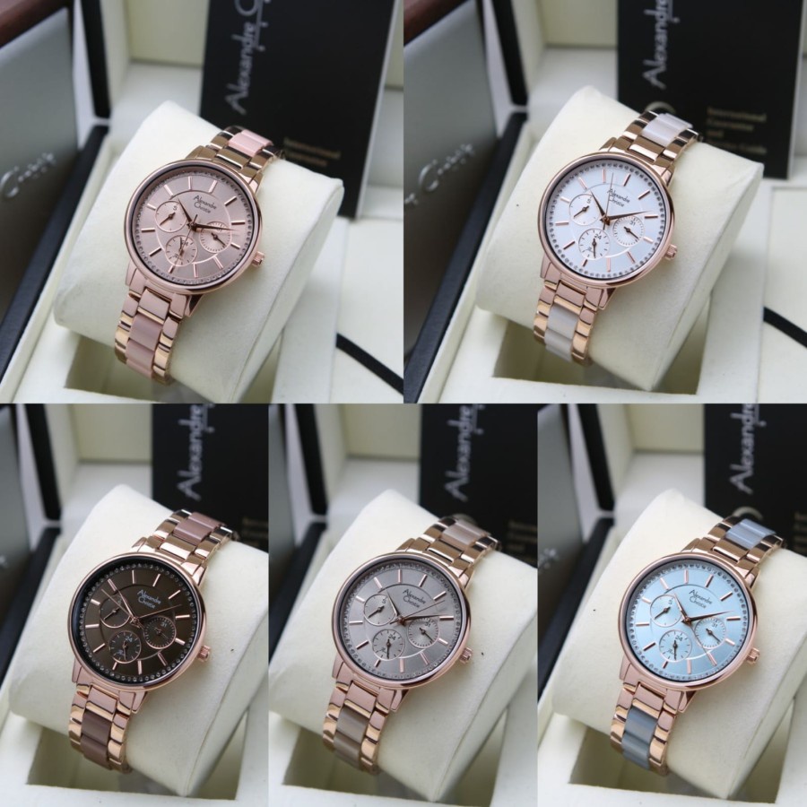 JAM TANGAN WANITA ALEXANDRE CHRISTIE AC 2A31 AC2A31 ROSEGOLD ORIGINAL