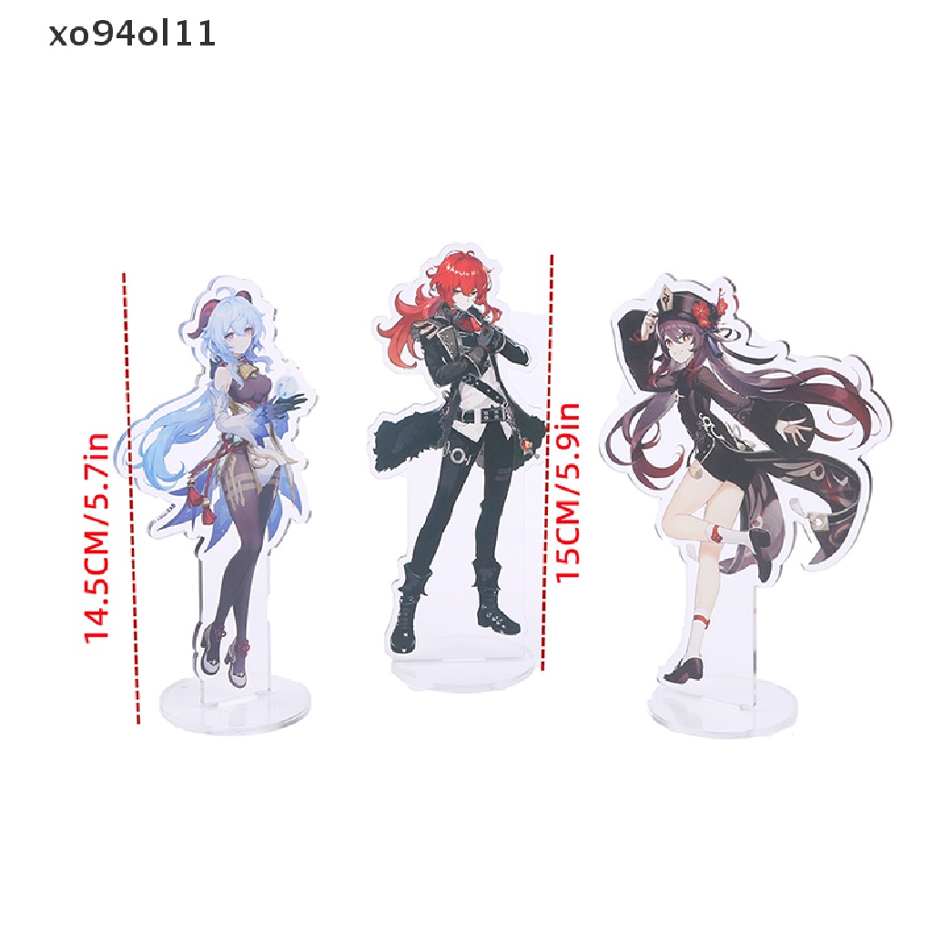 Xo Anime Genshin Figure Stand Model Akrilik Stand Model Desktop Ornamen Hadiah OL