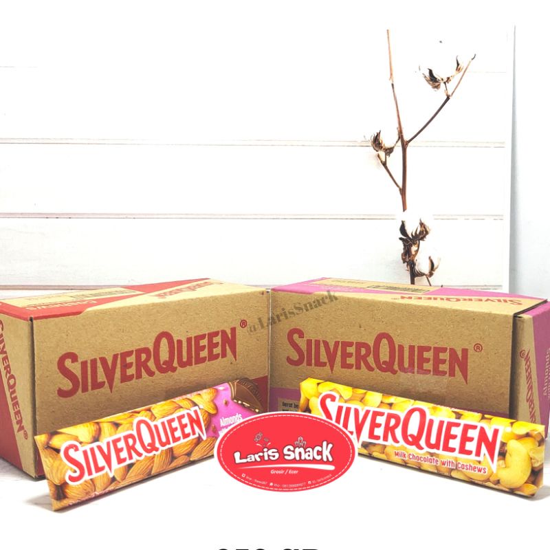 

✨NEW✨ -SilverQueen Milk Chocolate Cashew Almonds 25gr (1 Box isi 10)- 1.1.23