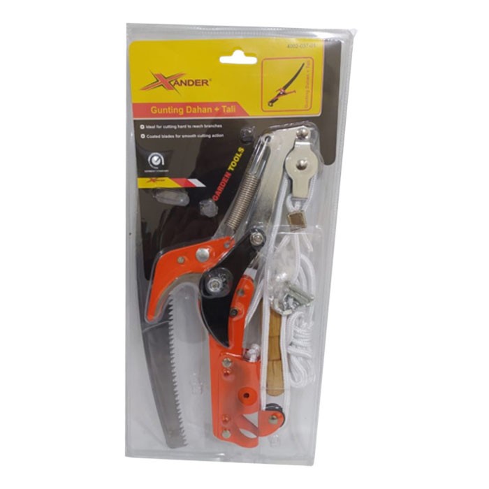 Xander Gunting Dahan Plus Tali Gergaji Ranting Tinggi Blister