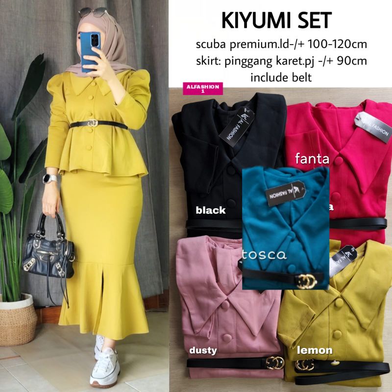 KIYUMI SET ORIGINAL BY ALFASHION SETELAN WANITA BAHAN BERKUALITAS