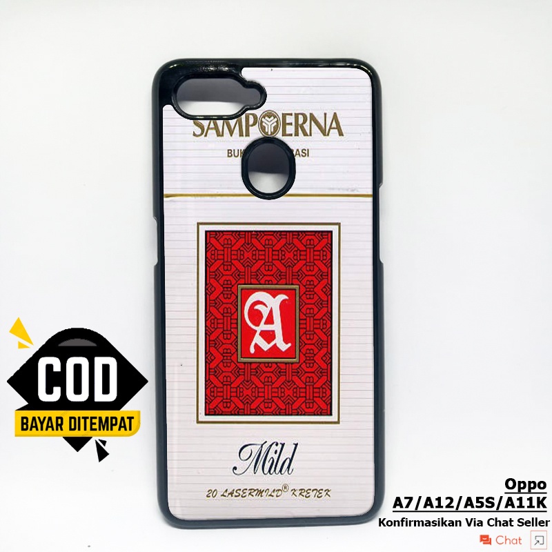 MAKMUR - Zero Case - Custom Case Casing Hardcase Oppo  A5s / A7 / A11k / A12 - Motif Rokok