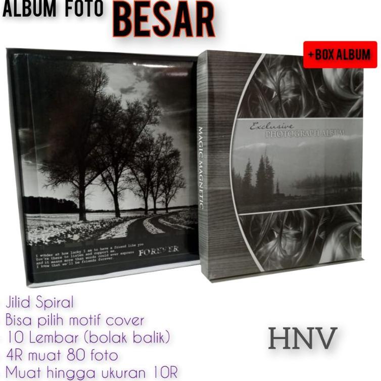 H34 [DLB JSPIRAL] ALBUM FOTO BESAR ALBUM MAGNETIK BESAR + BOX ALBUM PEREKAT MURAH ALBUM 2R 3R 4R 5R 