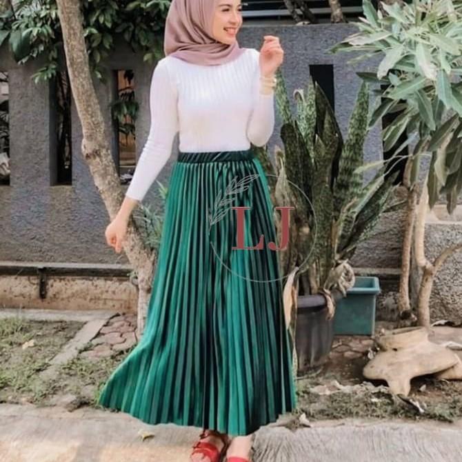 Lebih Ekonomis Termurah Rok Velvet Import |  COD Rok Plisket Beludru Import | Gratis Ongkir Rok Plis