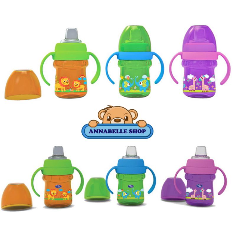 Baby Safe Training Cup Soft Spout 6m+ 125ml botol wideneck pegangan AP005